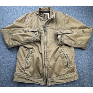 ABERCROMBIE & FITCH Men's Brown Wool Lined Heavy Weight Full Zip Field Jacket XL
